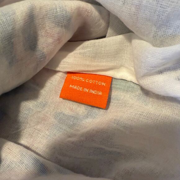 NWOT Oliphant Smocked Back Mini Dress in Cayman Blue 100% cotton size XS - Picture 4 of 10